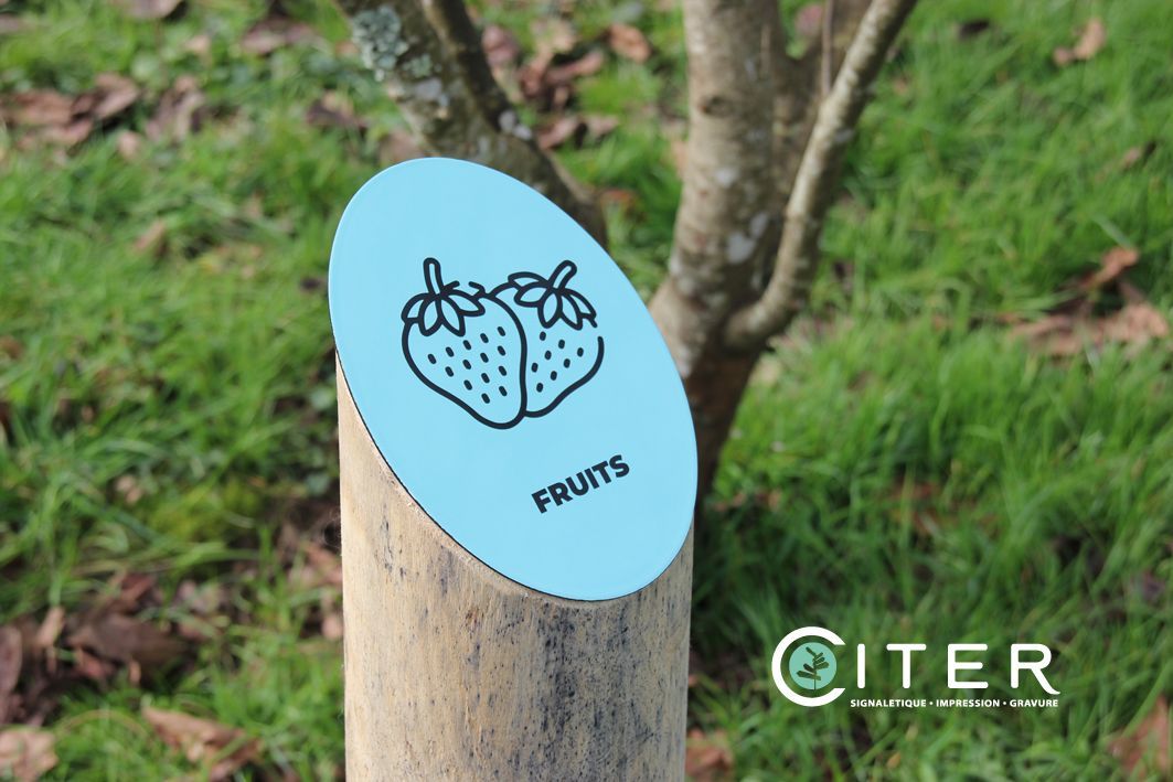 Plaque émaillée pour arboretum