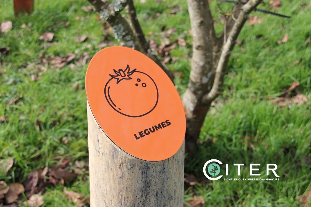Plaque émaillée pour arboretum