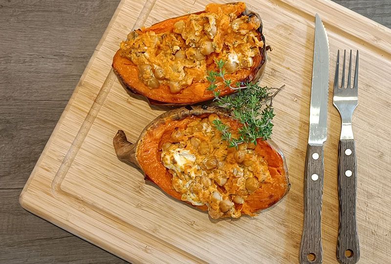 Gefüllte Süßkartoffeln Gefüllte Süßkartoffeln