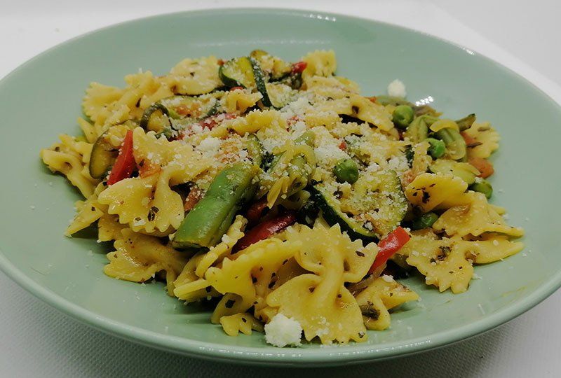 Farfalle alle cinque verdure Farfalle alle cinque verdure