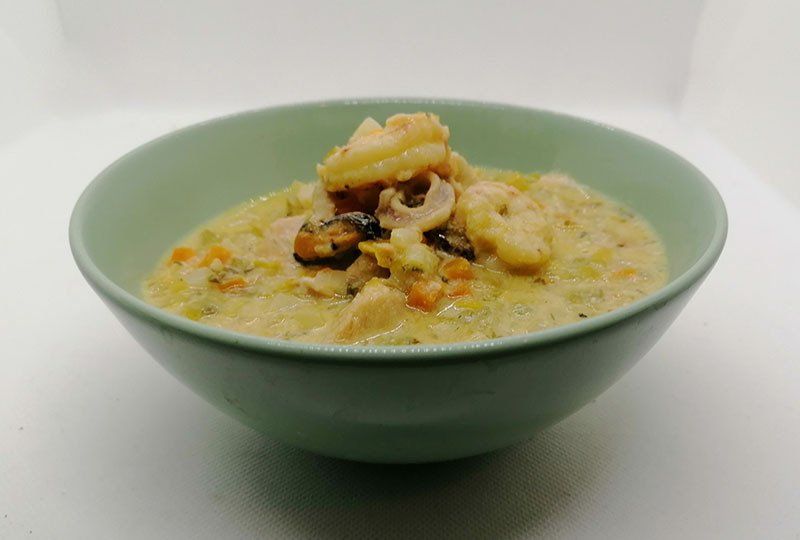 Fischsuppe mit Sellerie