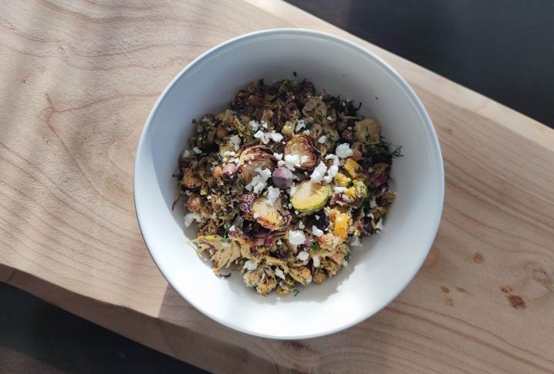 Gerösteter Rosenkohlsalat Gerösteter Rosenkohlsalat