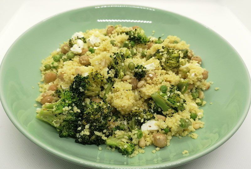 Grüne Couscous Pfanne