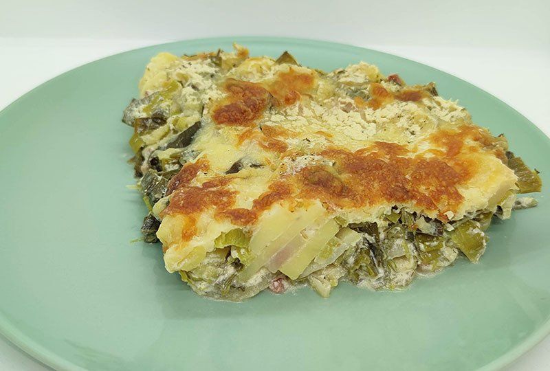 Kartoffel-Lauch-Gratin