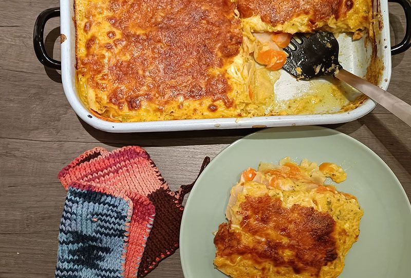 Mairüben-Karotten-Lasagne