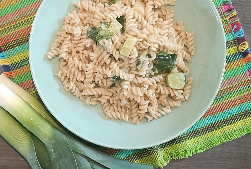 Nudeln in Lauch-Gorgonzola-Sauce Nudeln in Lauch-Gorgonzola-Sauce