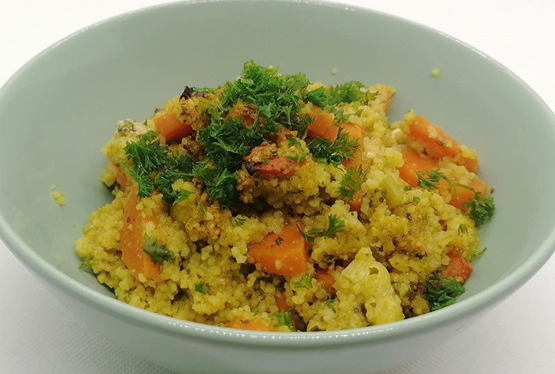 Orientalischer Couscous mit Karotten