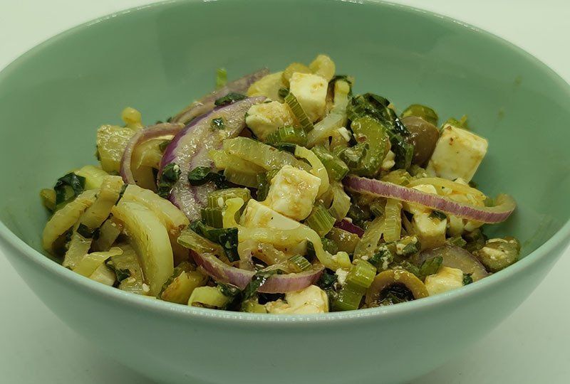 Sellerie-Fenchel-Feta-Salat