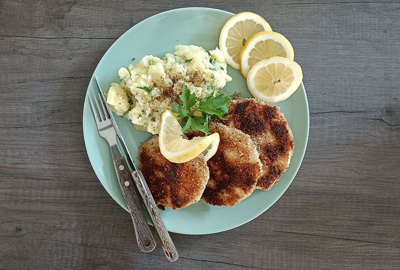 Sellerie-Nuss-Schnitzel