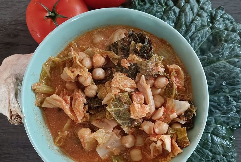 Wirsing-Kichererbsen-Eintopf Wirsing-Kichererbsen-Eintopf