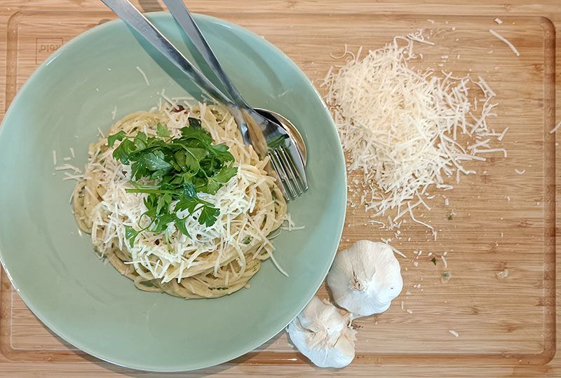 Zucchini-Pesto-Pasta