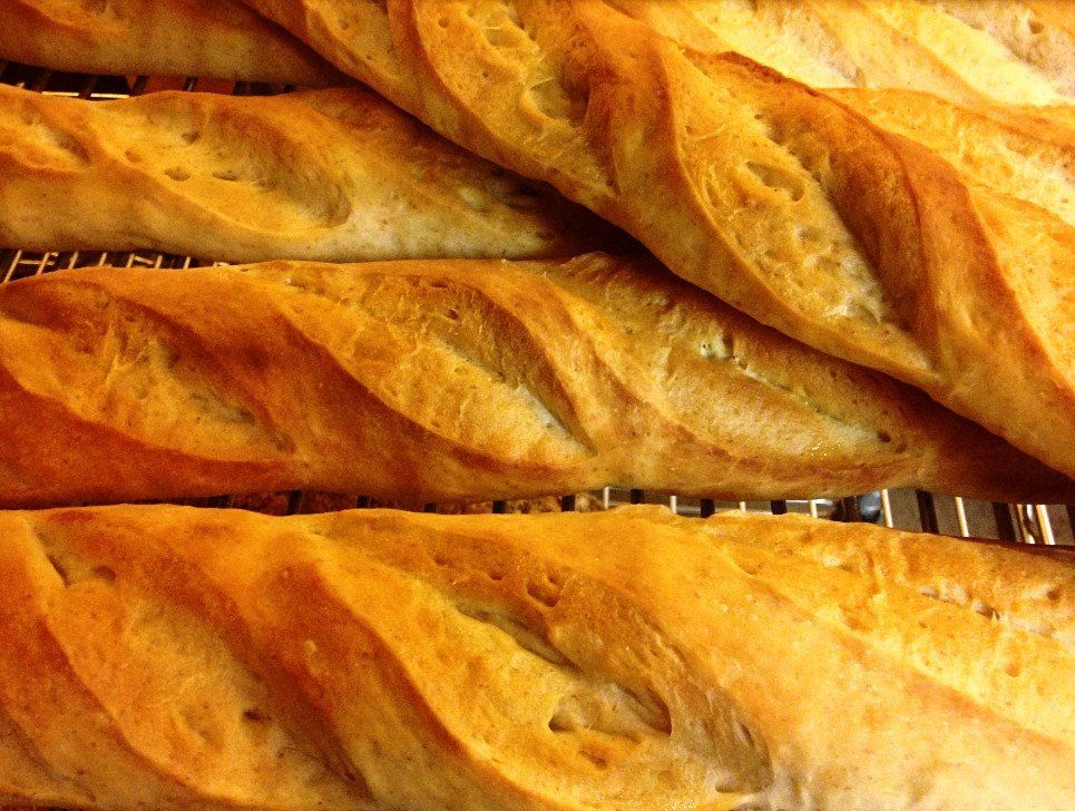 Olive oil baguettes ©Flying Squirrel Bakery Cafe, LLC