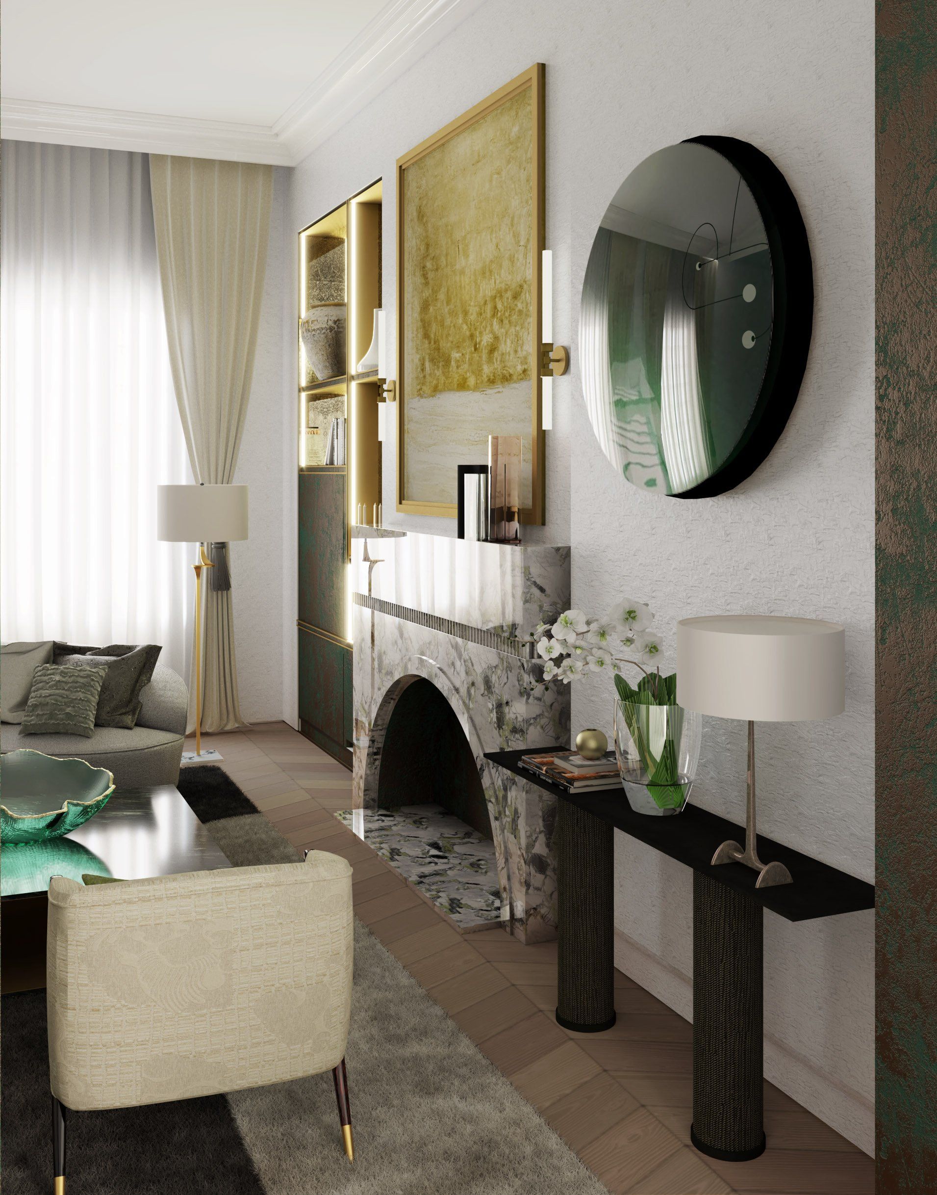 details of flat in mayfair