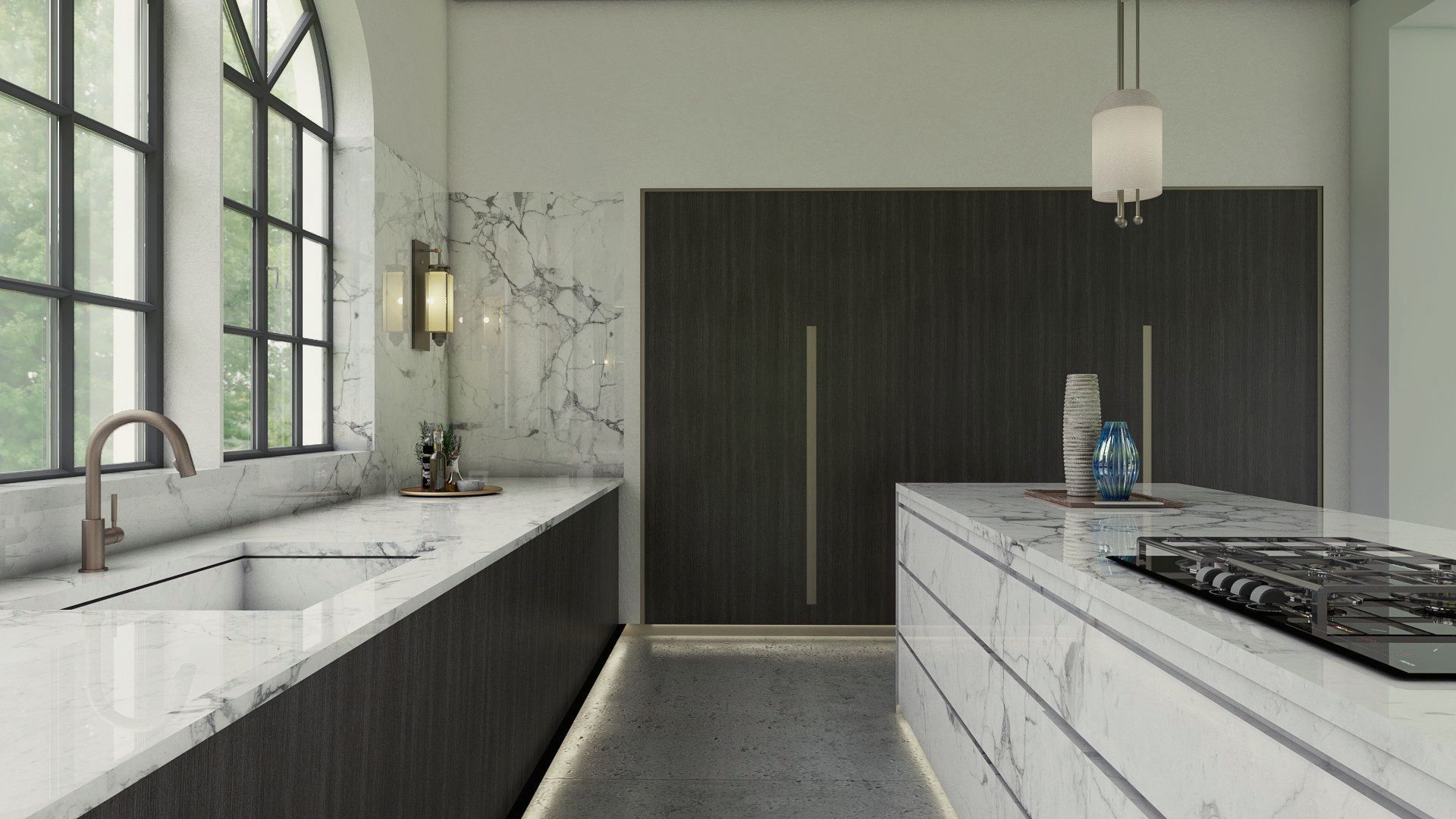 Luxury Kitchen in marble