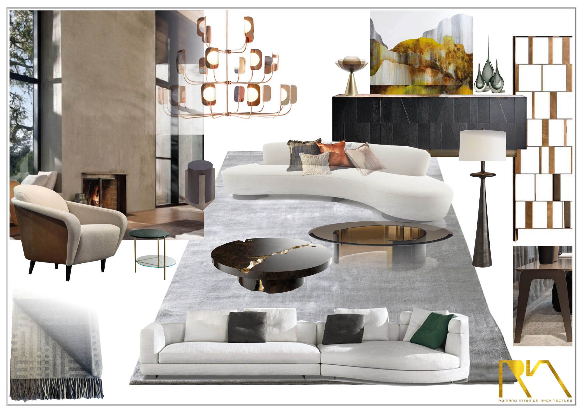 Tuscan vill amoodboard