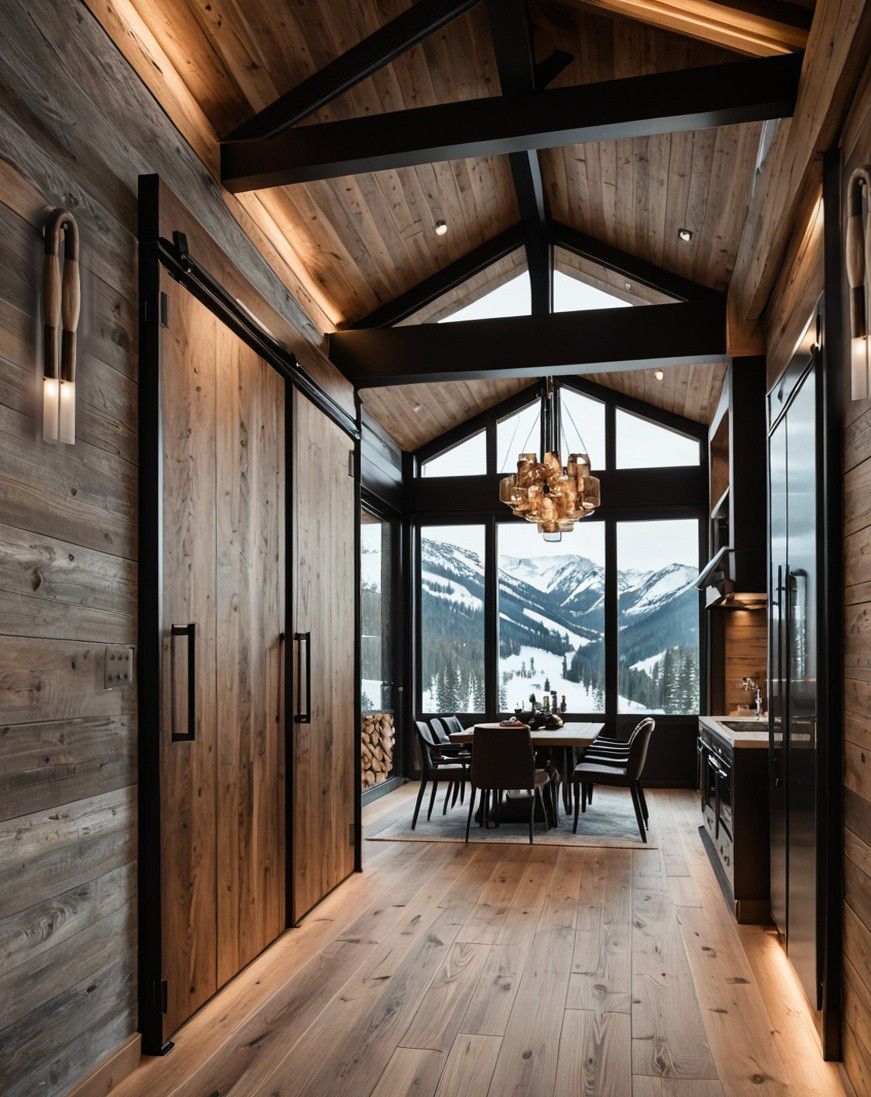 Ski Chalet entrance hall