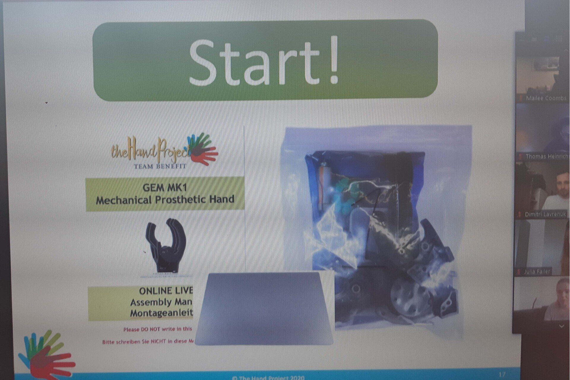 Online Event The Hand Project Handprothesen