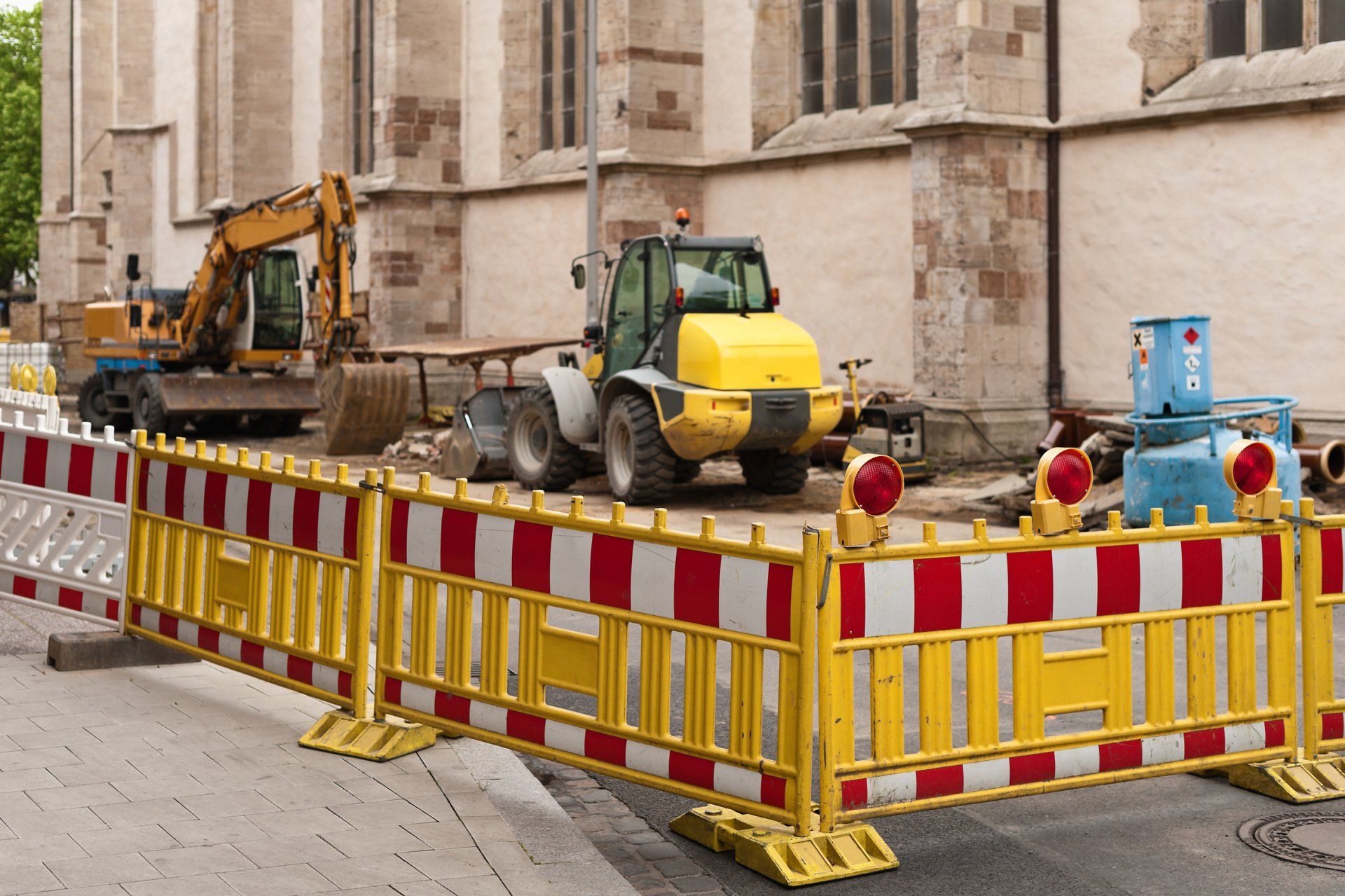 Schutzplatten Baustelle