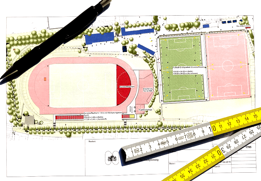 Zeichnung Stadion