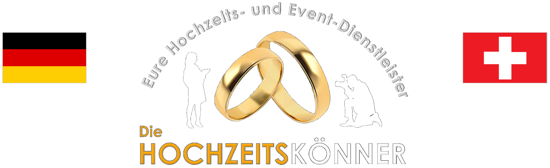 HOCHZEITSKÖNNER-Logo mit Flaggen