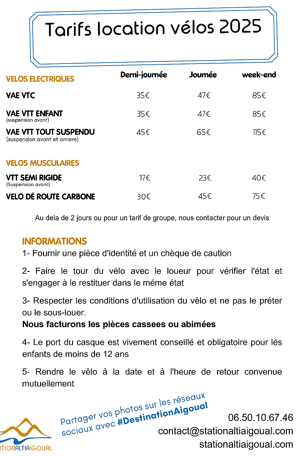 Tarif 2024