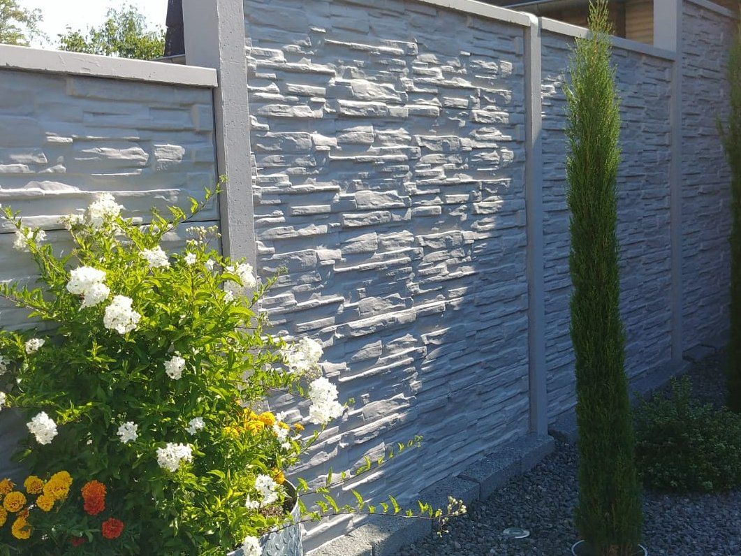 Betonzaun, Sichtschutz, Antik, Schallschutz