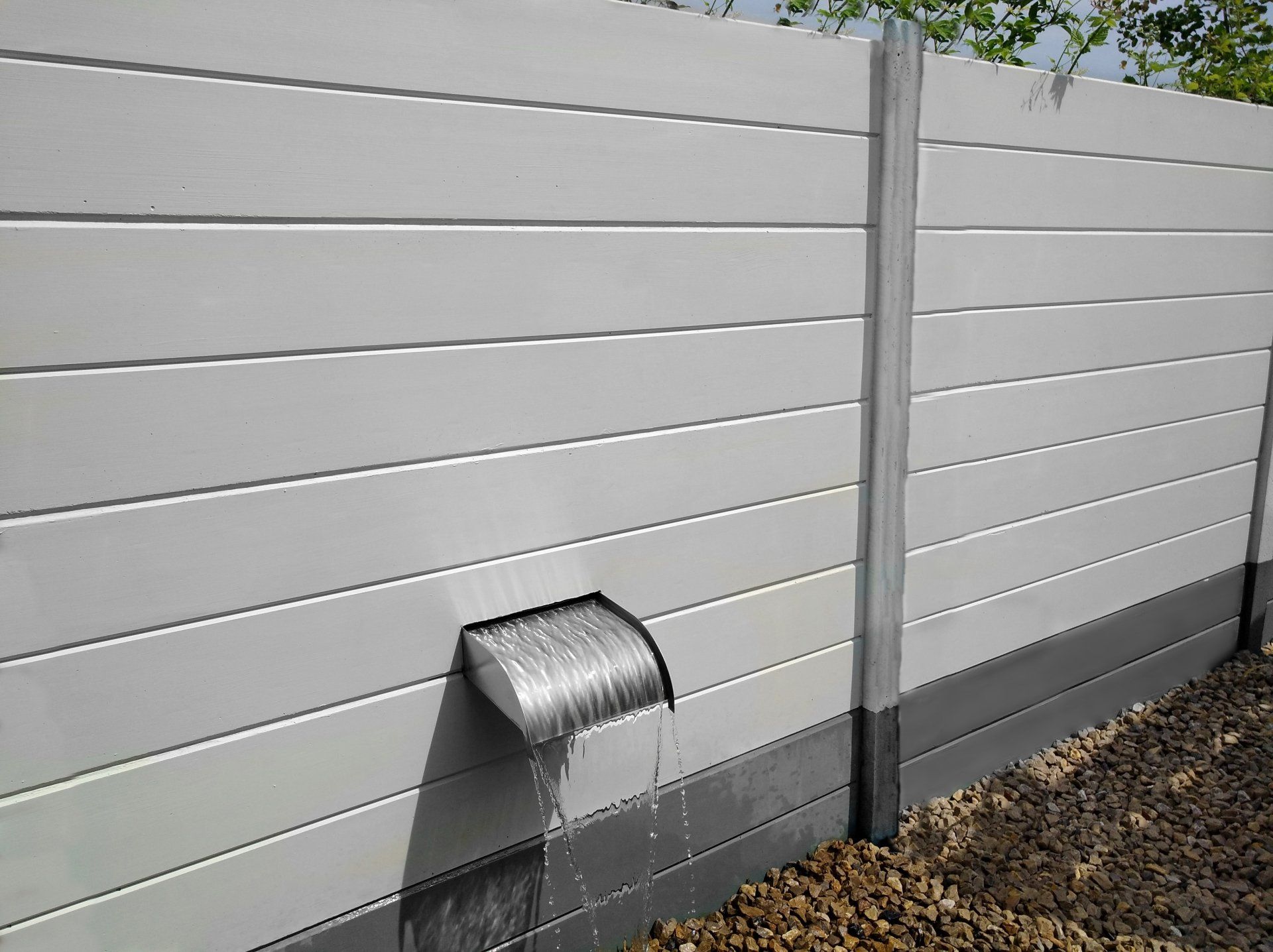 Betonzaun, Sichtschutz, Toronto glatt, Schallschutz