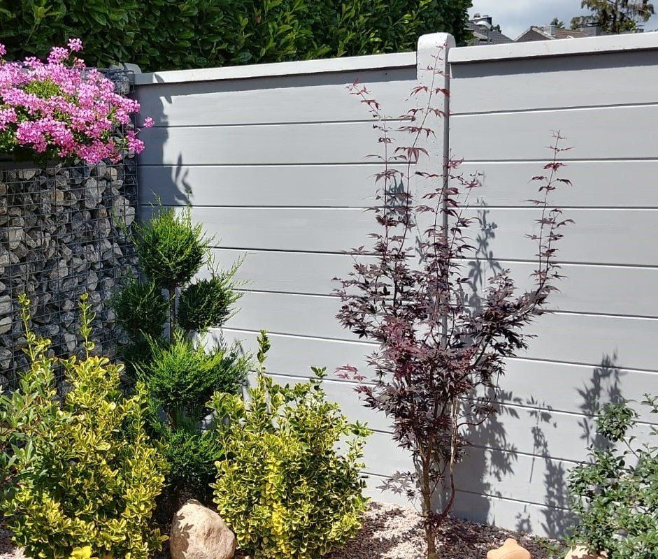 Betonzaun, Sichtschutz, Toronto glatt, Schallschutz