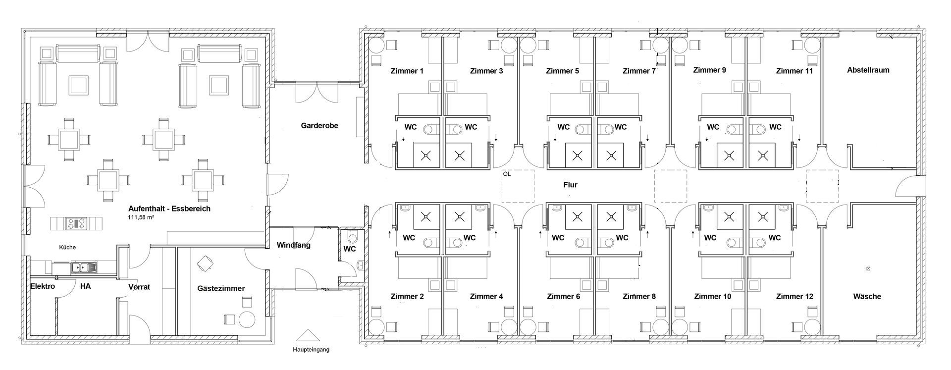 Lebenswert Demenz Wohngemeinschaft 1 Grundriss