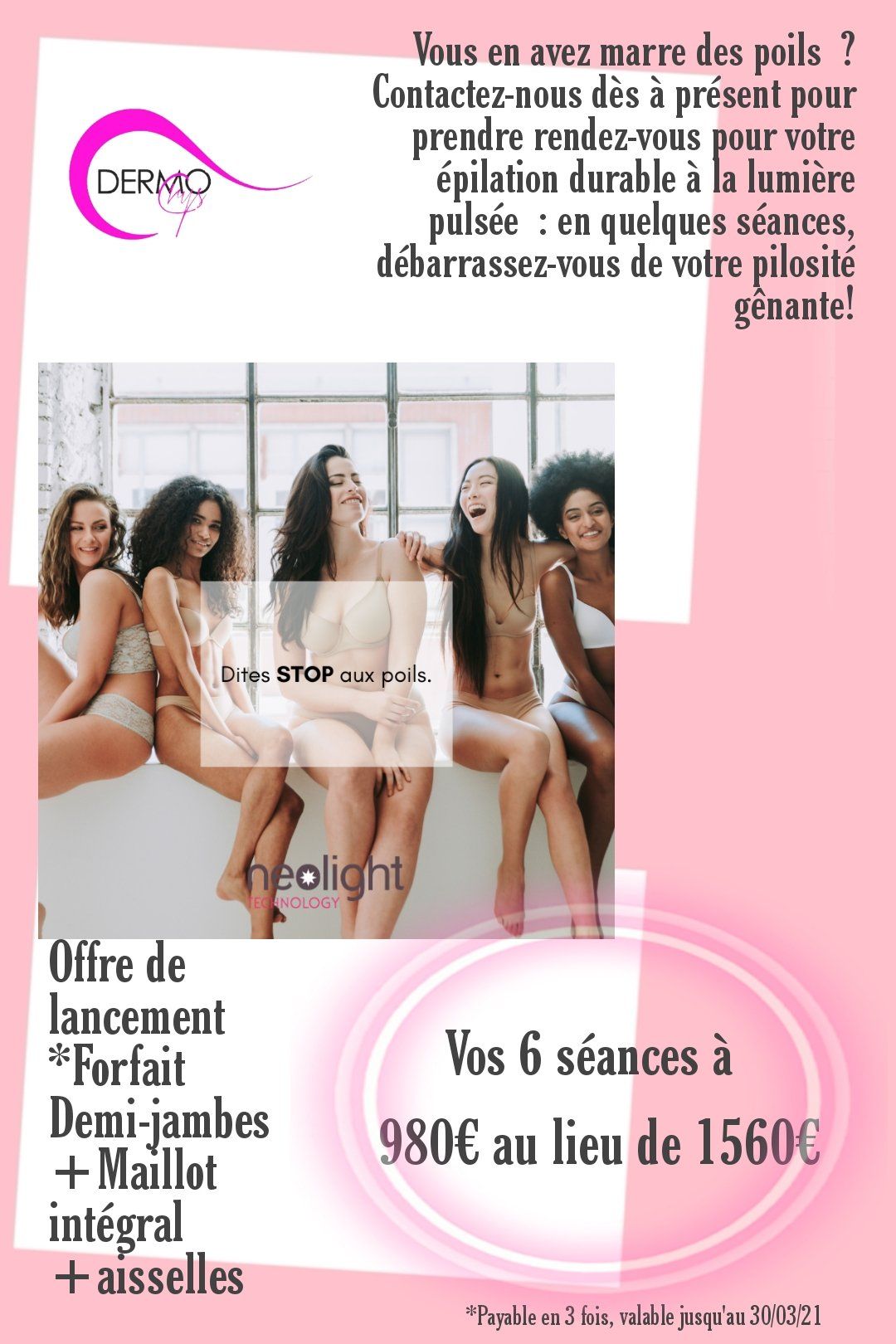 épilation définitive pas chère épilation laser lumière pulsée à Ollioules