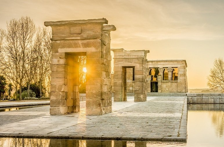 El Templo de Debod en Madrid