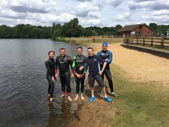 Open Water Lifeguard Course photo by the lake