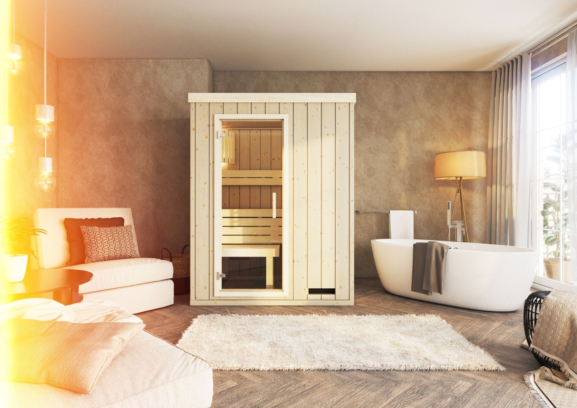 230 V Sauna Massivholz ELIZA