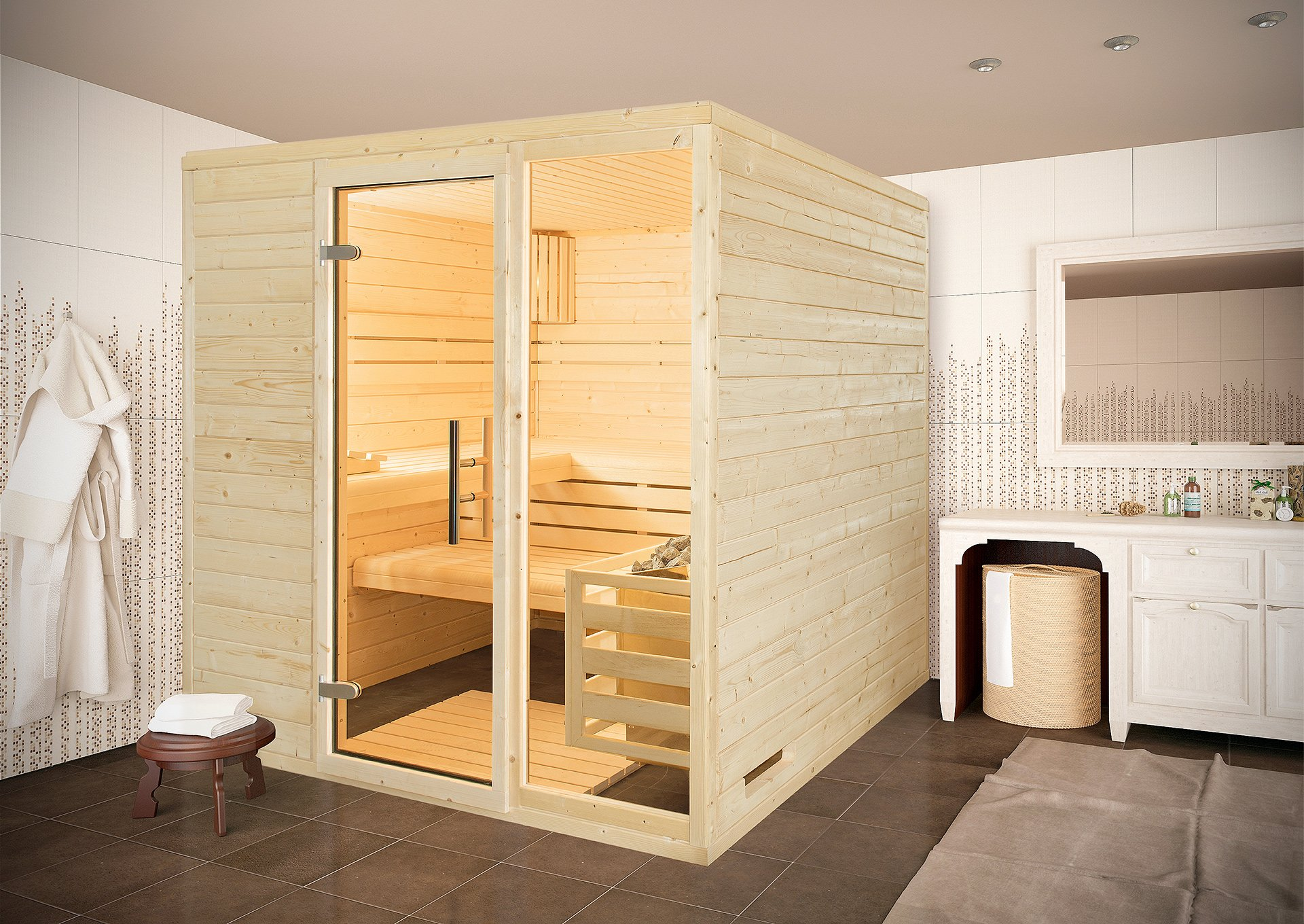 45mm Massivholzsauna MenoTop Angebot 45mm Massivholzsauna MenoTop Angebot