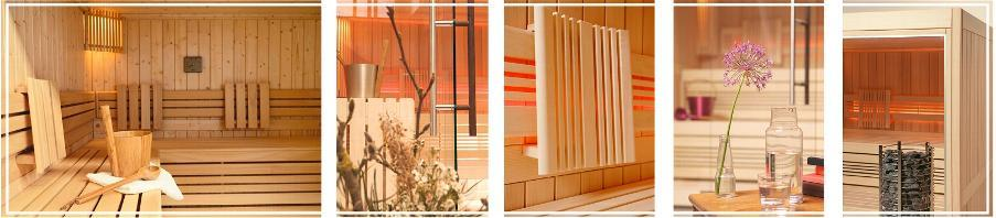 Massivholz Sauna mit Glasfront Massivholz Sauna mit Glasfront