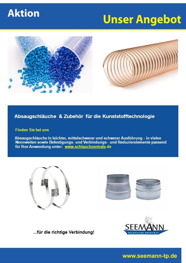 Verkaufsaktion Formvollendung Schläuche für die Kunststofftechnologie Spritzguss Granulat Absaugschlauch mit Spirale Brückenschelle Spiralschlauchschelle Verkaufsaktion Formvollendung Schläuche für die Kunststofftechnologie Spritzguss Granulat Absaugschlauch mit Spirale Brückenschelle Spiralschlauchschelle