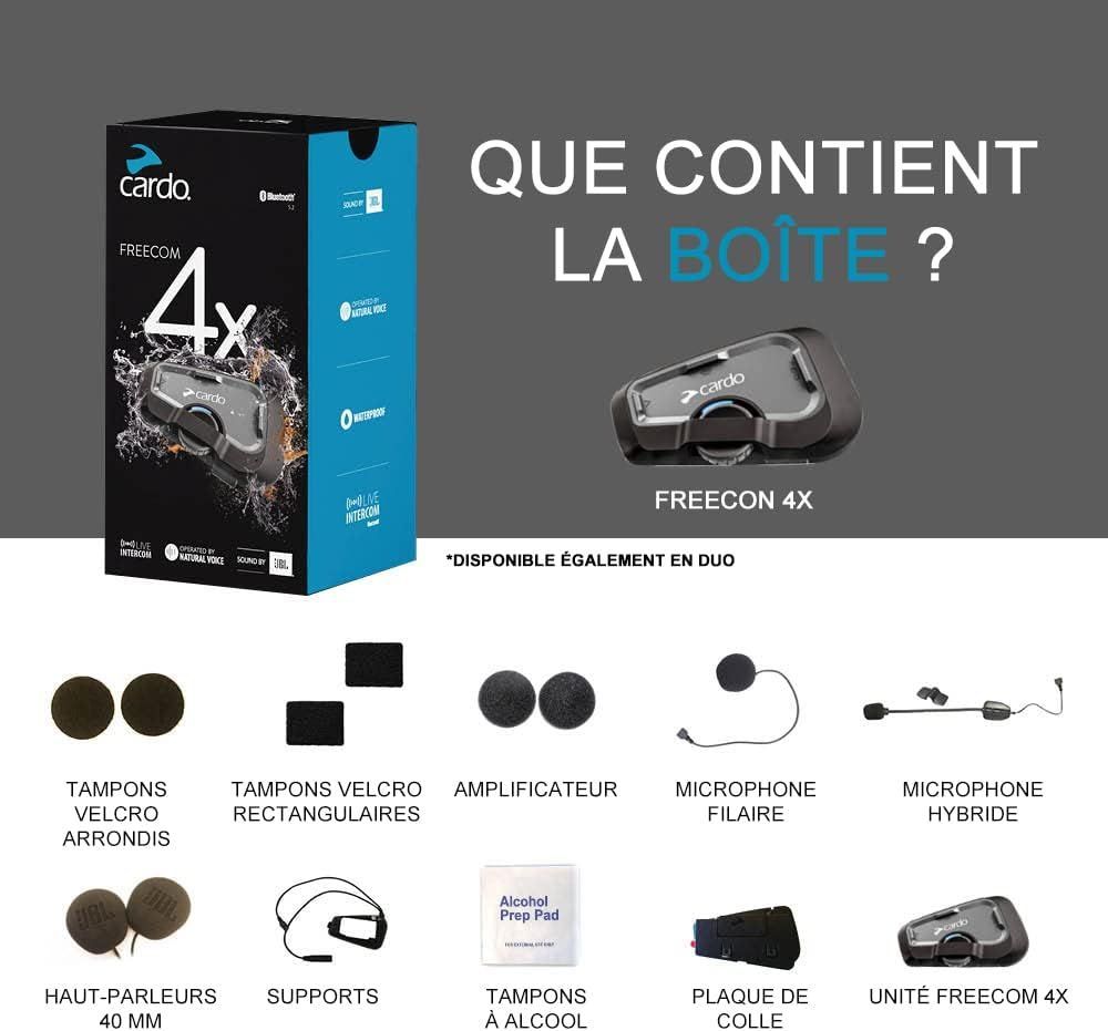 Vente intercom sur 2 roues-69 CARDO FREECOM 4X Motocyclette