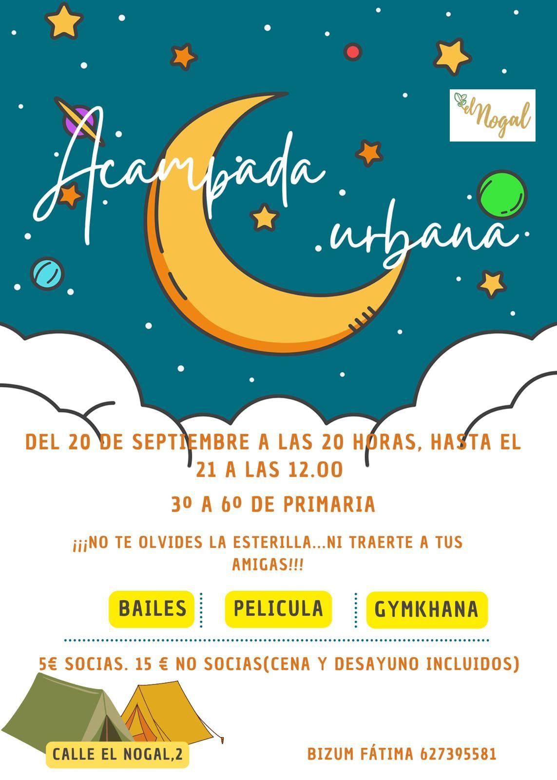 5 euros socias / 15 euros no socias