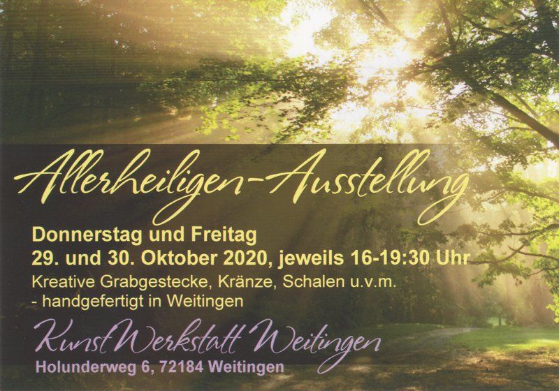 Allerheiligen-Ausstellung 2020