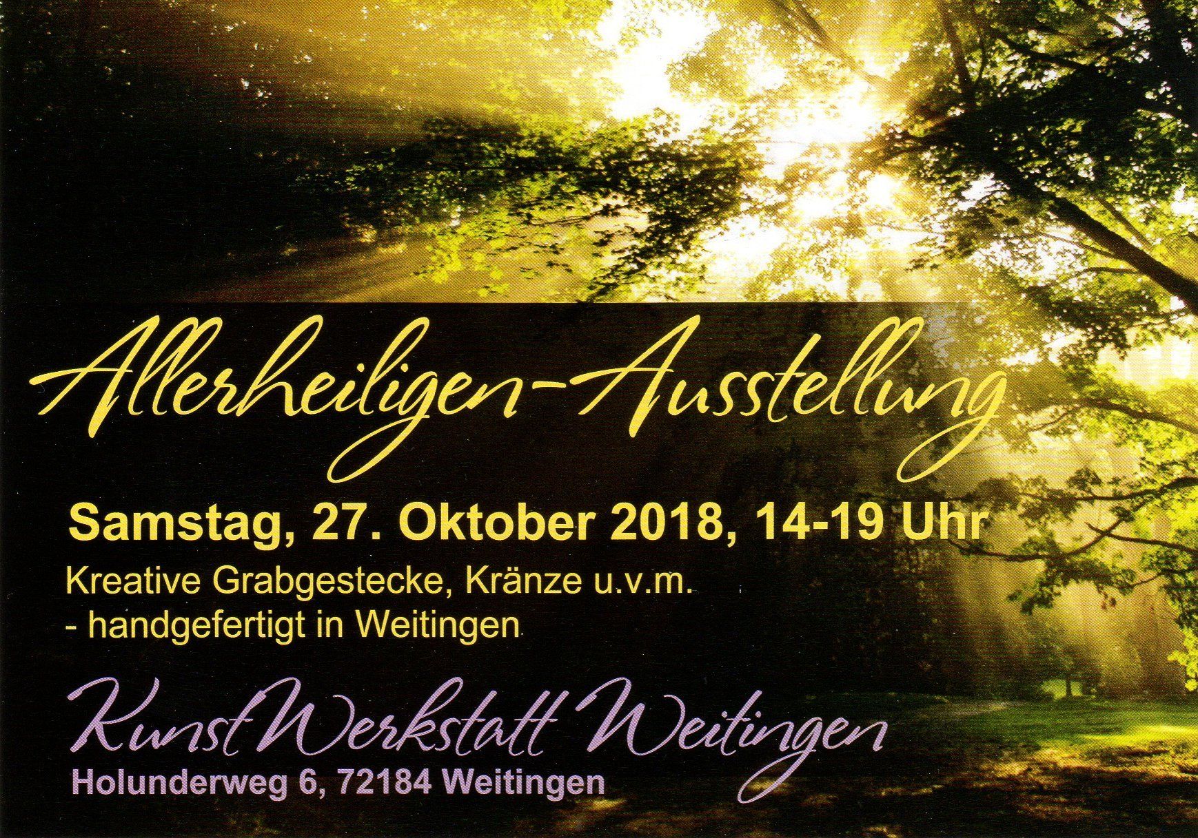Allerheiligen-Ausstellung 2018