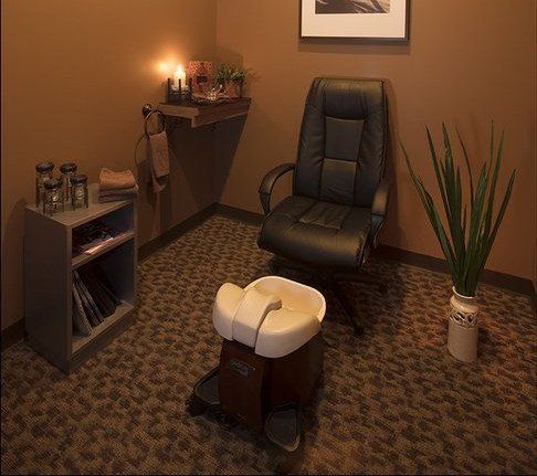 Pedicure room at Exclusively Male Salon