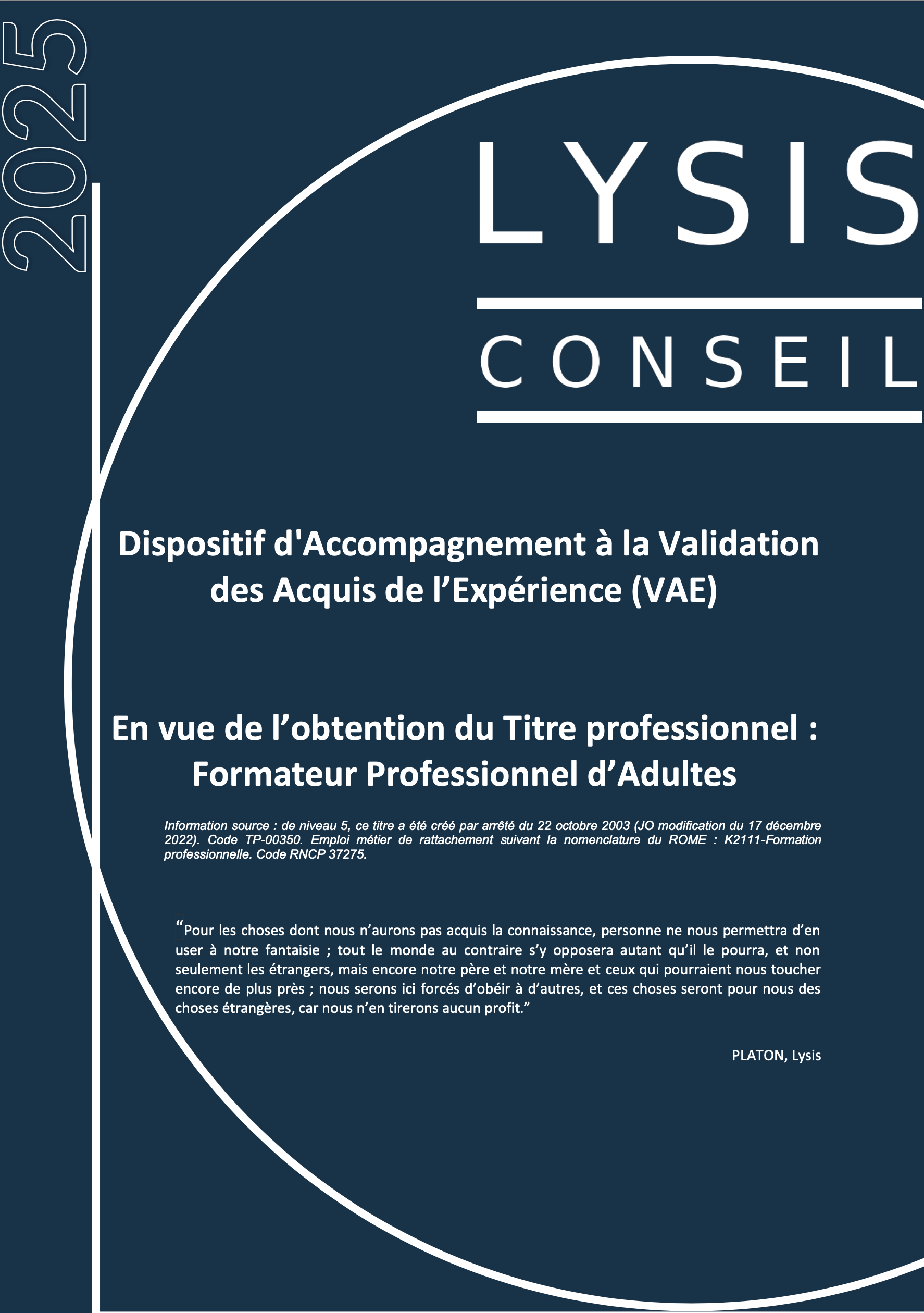 Notre recueil de formations