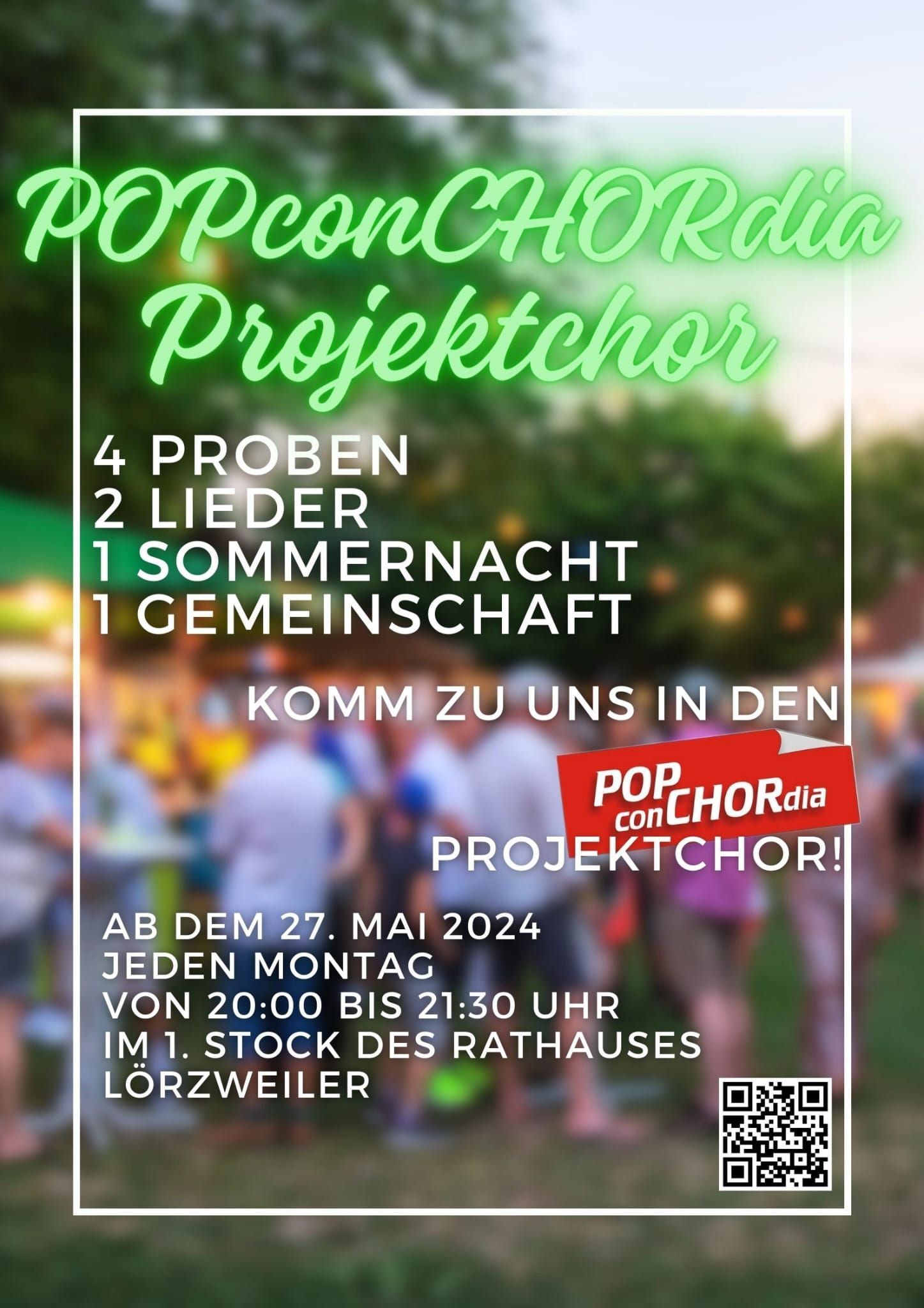 POPconCHORdia Lörzweiler Projektchor 2024