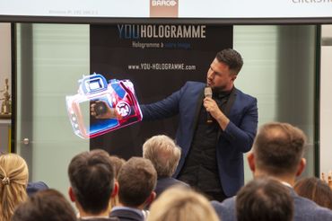 hologramme-salon-plv-logo