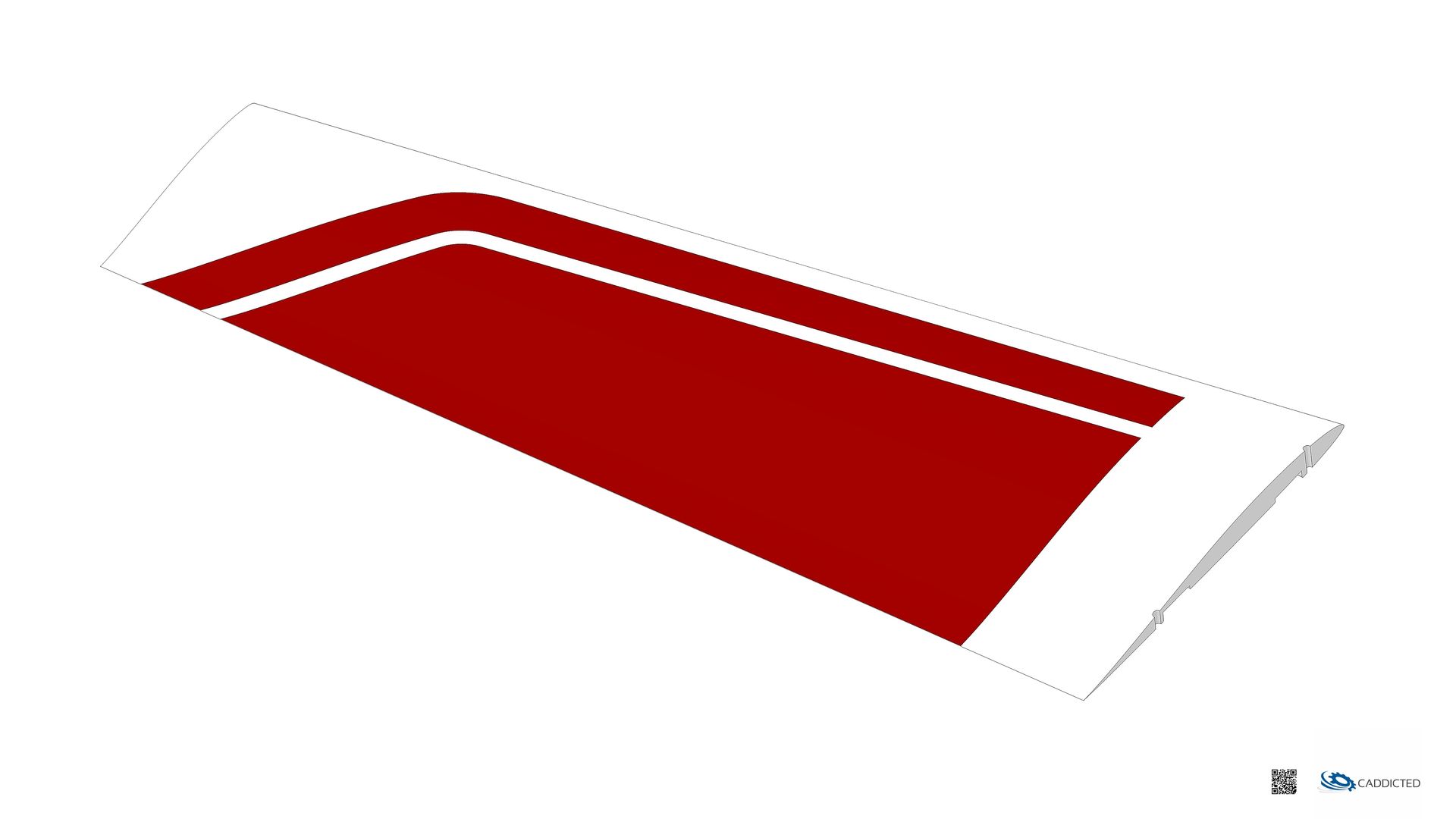 CAD-Bild Graupner - WINGMASTER-10-GP - Tragfläche links EP182, Artikel-Nr.: 4910.01.B, Format HD-1920x1080