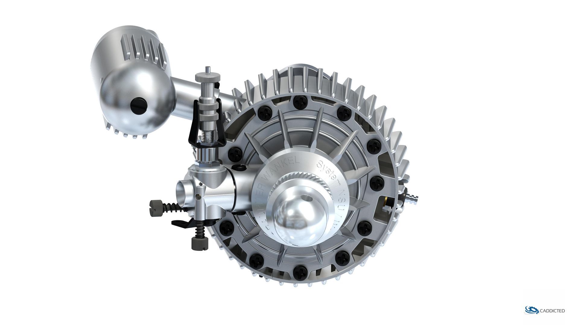 Render-Bild O.S. ENGINES OS-RE-49 Wankel, Ansicht #09 Vorne Render-Bild O.S. ENGINES OS-RE-49 Wankel, Ansicht #09 Vorne, Format HD-1920x1080