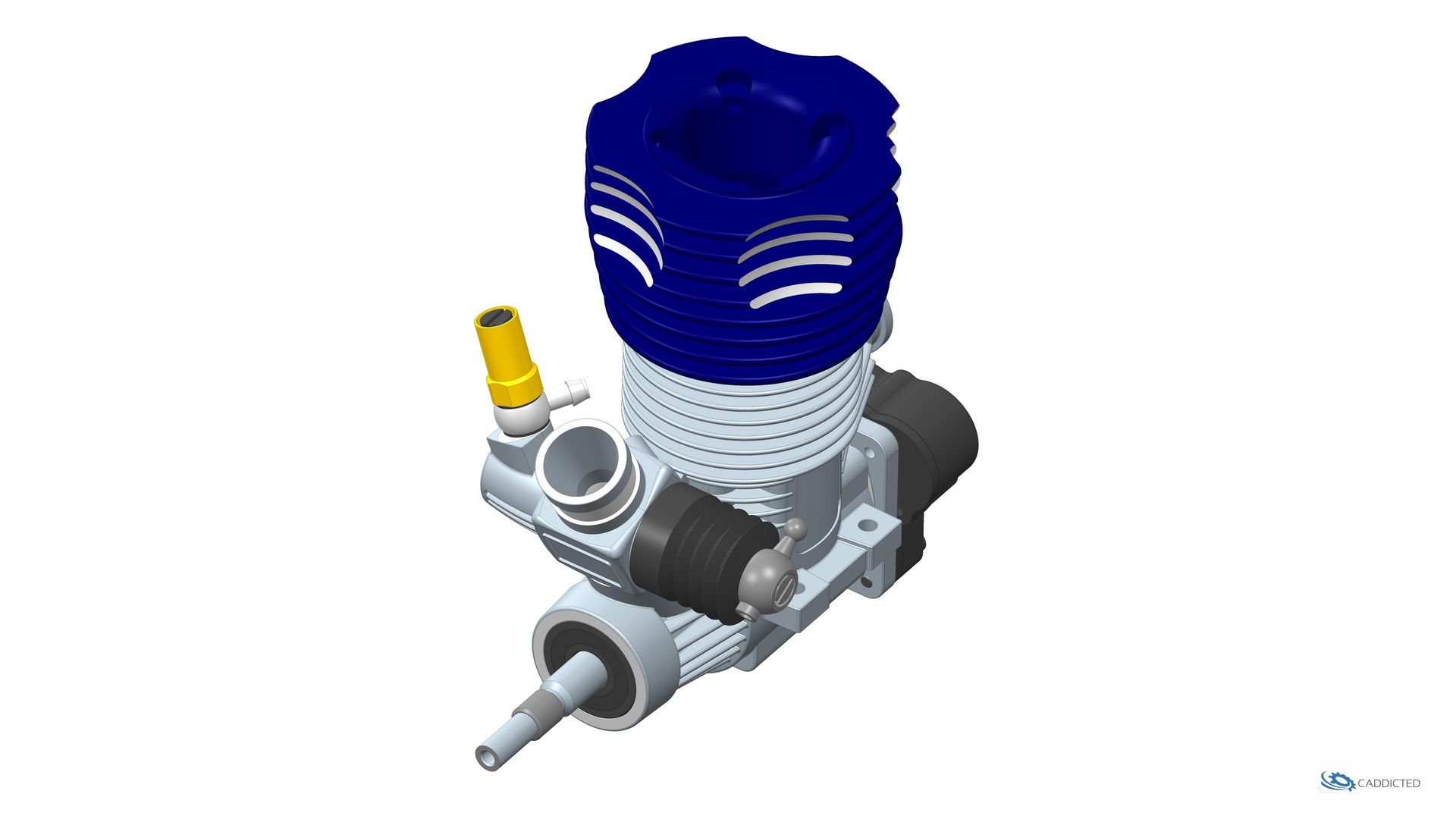 CAD-Bild O.S. ENGINES OS-MAX-21VG-PES, Ansicht #17 Vorne-Rechts-Dymamisch CAD-Bild O.S. ENGINES OS-MAX-21VG-PES, Ansicht #17 Vorne-Rechts-Dymamisch, Format HD-1920x1080