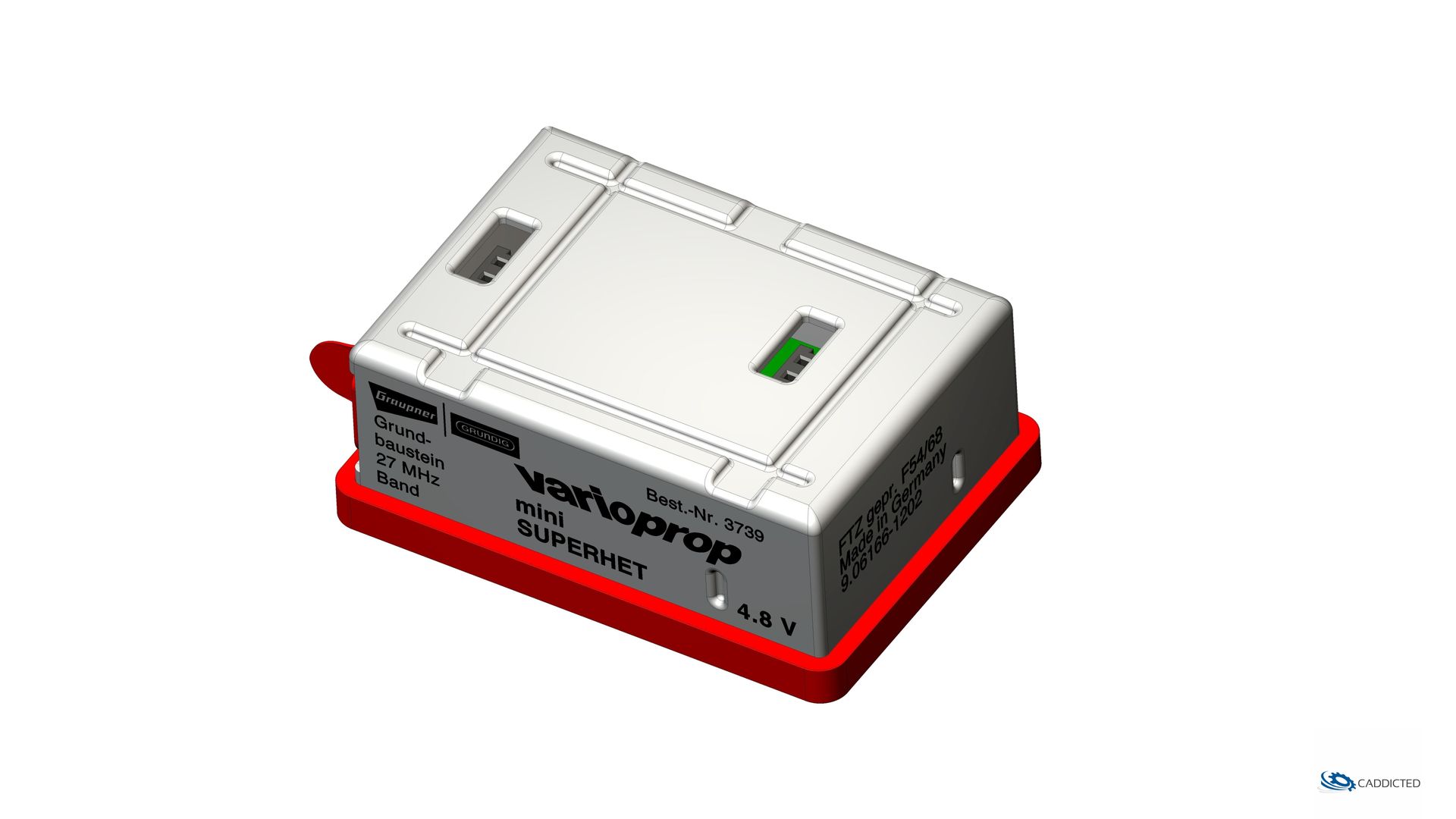 CAD-Bild Graupner - Grundig varioprop mini SUPERHET Grundbaustein 27 MHz, Artikel-Nr.: 3739, Format HD-1920x1080