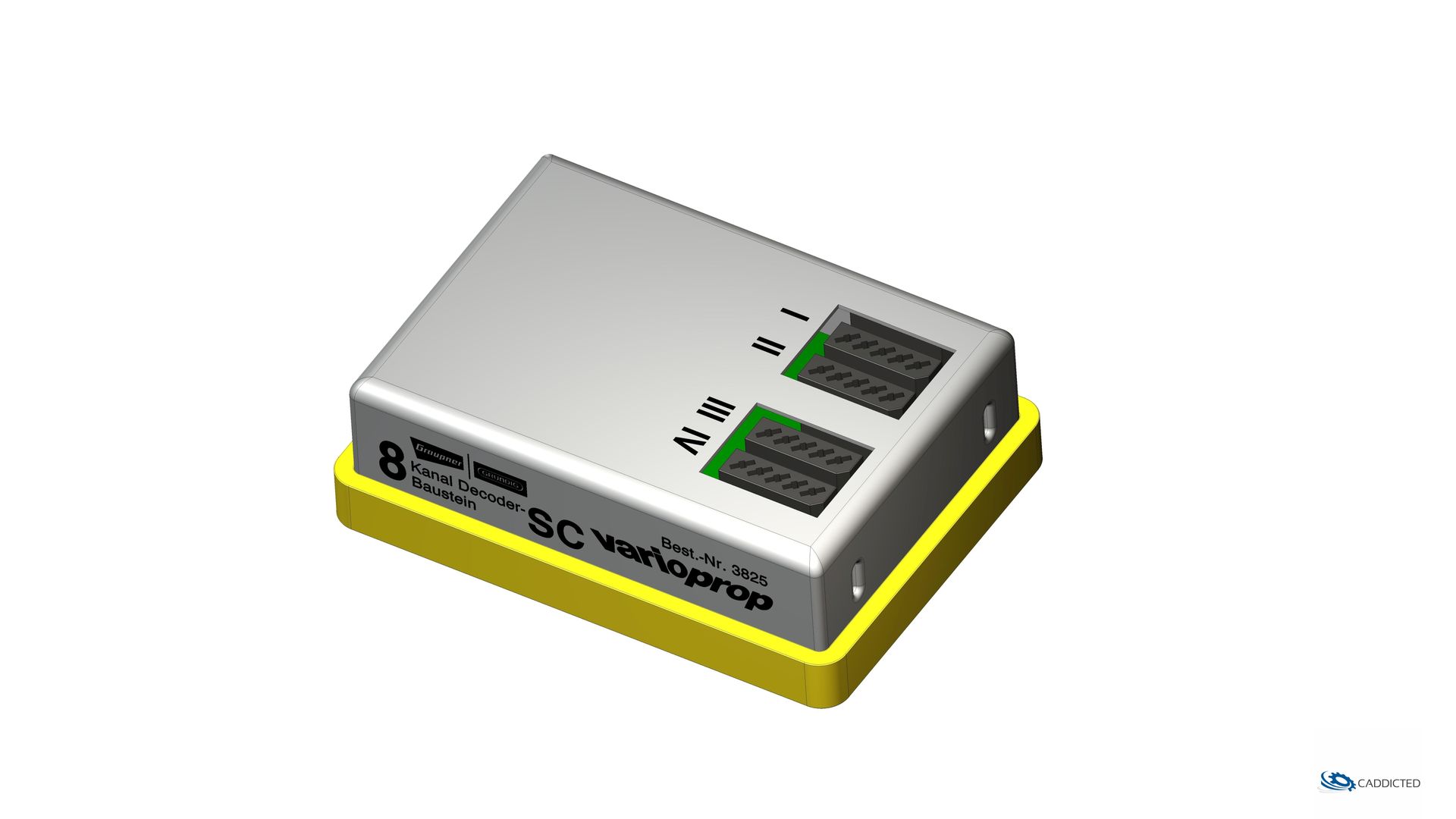 CAD-Bild Graupner - Grundig varioprop mini SUPERHET Grundbaustein 27 MHz, Artikel-Nr.: 3739, Format HD-1920x1080
