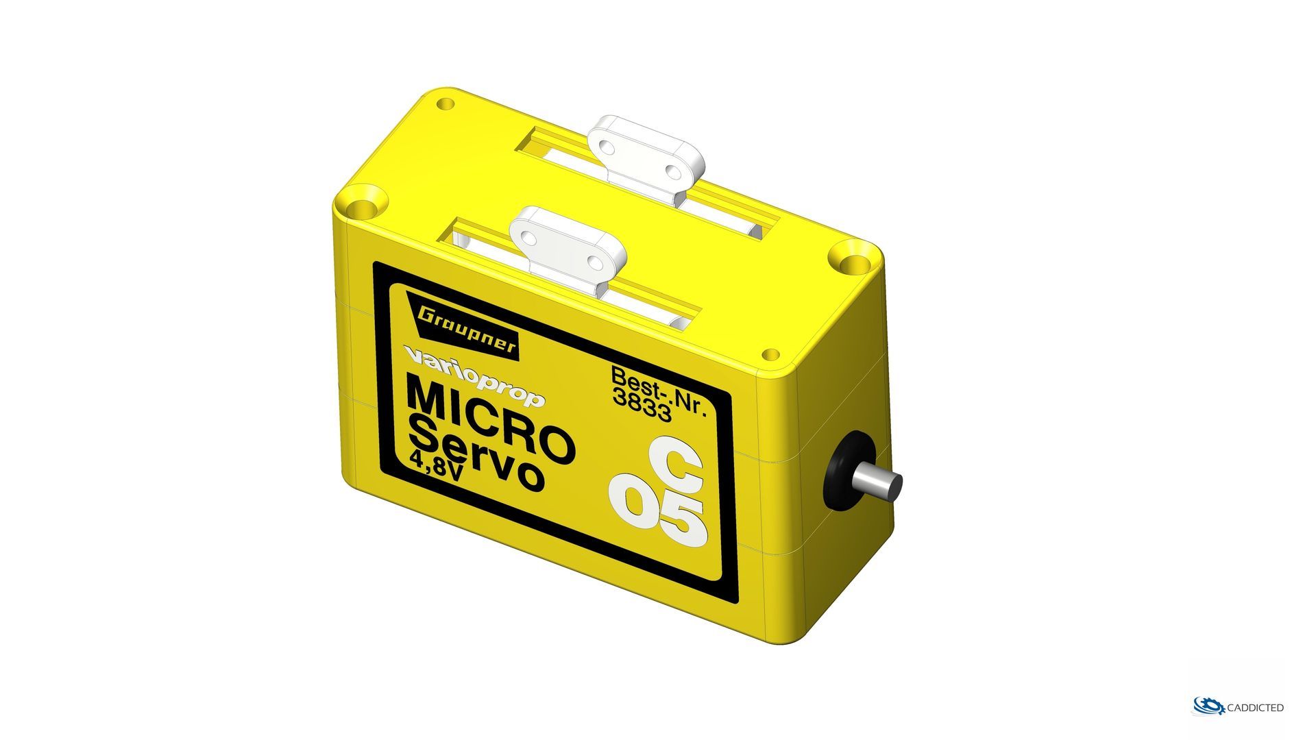 CAD-Bild Graupner varioprop MICRO Servo C05 - 4,8 V, Artikel-Nr.: 3833, Format HD-1920x1080